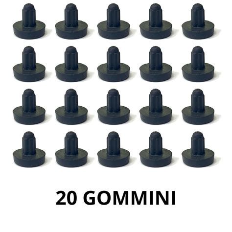 Schema posizionamento gommini su griglia piano cottura