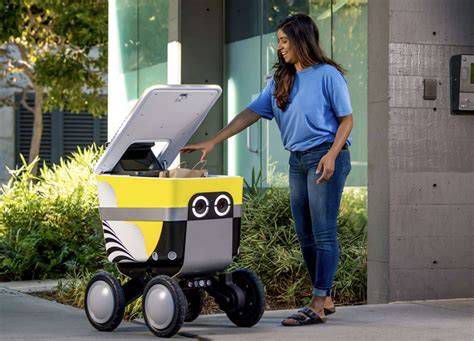 Robot Gibot per le consegne a domicilio in città