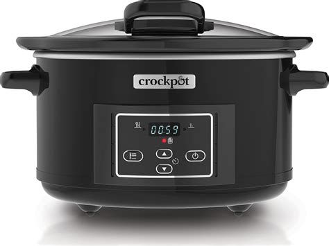 schema di funzionamento di una slow cooker con pentola in ceramica e coperchio