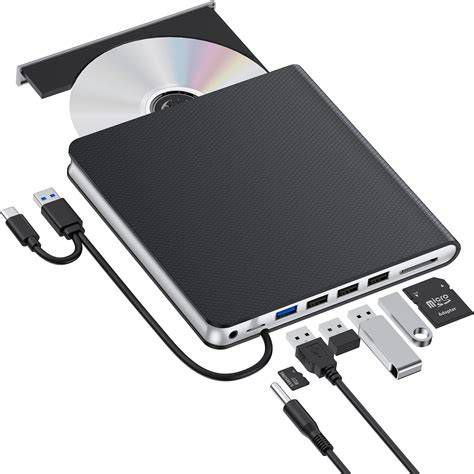 Tablet Android con unità DVD esterna collegata