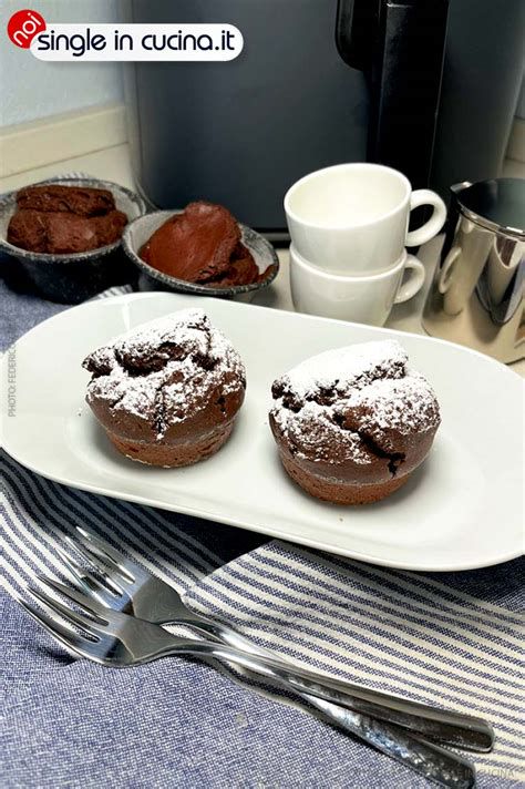 Muffin al cioccolato in friggitrice ad aria