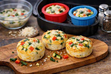 Egg bites in friggitrice ad aria