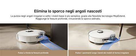 Infografica comparativa sulle funzionalità dei robot aspirapolvere