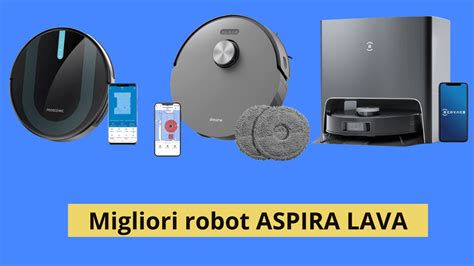 Immagine composita dei migliori robot aspirapolvere e lavapavimenti