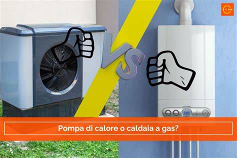 Grafico comparativo efficienza scaldabagno a gas vs pompa di calore