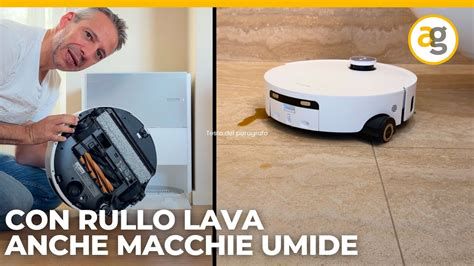 Schema di funzionamento di un rullo lavapavimenti robot