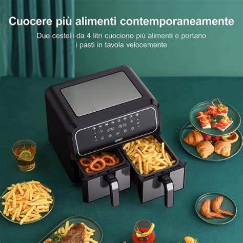Tipi di friggitrici ad aria (cestello e sportello)