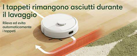Robot aspirapolvere iRobot Roomba in azione su un pavimento moderno