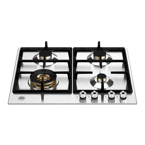 Dettaglio piano cottura Bertazzoni Serie Professional con bruciatori in ottone