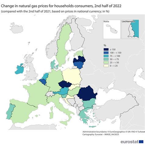Mappa dell'uso del gas per cucinare in Europa