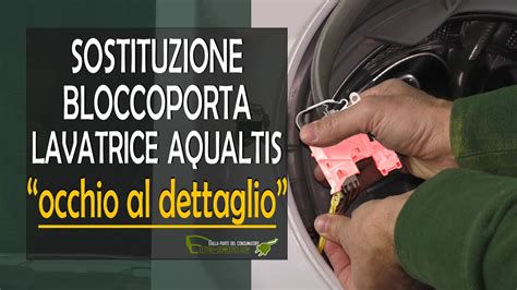 schema del meccanismo di blocco porta della lavatrice