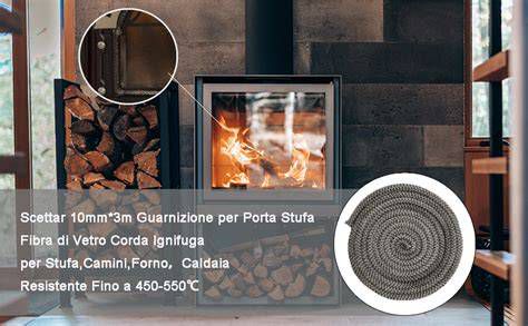 Installazione guarnizione e vetro stufa