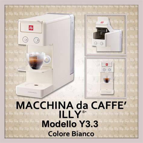 Macchina da caffè compatta di colore bianco in un ambiente cucina moderno