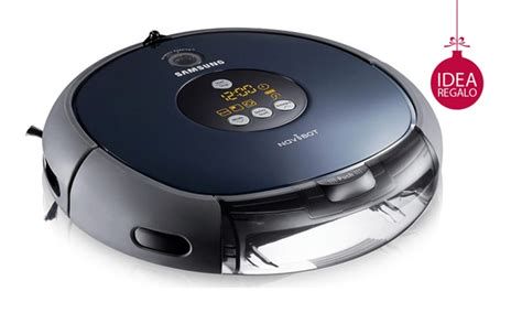 Aspirapolvere robot Samsung con smartphone per controllo remoto