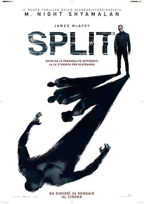 Locandina del film Split con James McAvoy