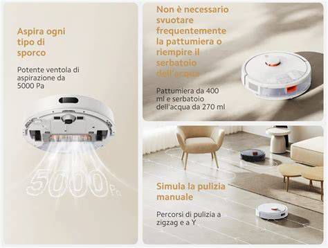 Infografica: Caratteristiche desiderate in un aspirapolvere robot